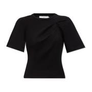 IRO Umae draperad T-shirt Black, Dam