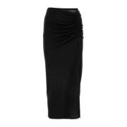 Andamane Svart stretch jersey kjol Black, Dam