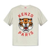 Kenzo T-shirt med logotyp Gray, Herr