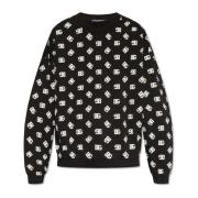 Dolce & Gabbana Sweatshirt med logomönster Black, Herr