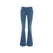 Liu Jo Denim Jeans med Bältesöglor Blue, Dam