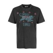 Just Cavalli Herr Serigrafisk T-shirt - Svart Black, Herr
