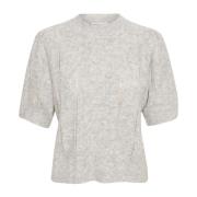 Karen by Simonsen Noabellekb Pullover Tröja i Opal Gray Melange Gray, ...