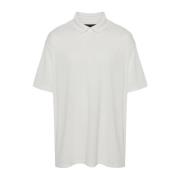 Y-3 Högkvalitativ Polo Shirt för Män White, Herr