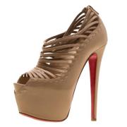 Christian Louboutin Pre-owned Pre-owned Laeder sandaler Beige, Dam