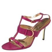Dolce & Gabbana Pre-owned Pre-owned Laeder sandaler Pink, Dam