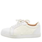 Christian Louboutin Pre-owned Pre-owned Tyg sneakers White, Dam