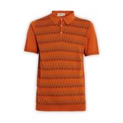 Irish Crone Klassisk Polo Orange, Herr