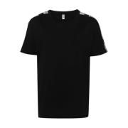 Moschino Svarta Logo Stripe T-shirts och Polos Black, Herr