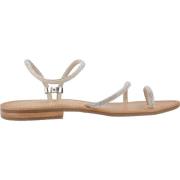 Les Tropeziennes Stiliga platta sandaler för kvinnor Gray, Dam