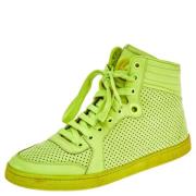 Gucci Vintage Pre-owned Laeder sneakers Green, Dam