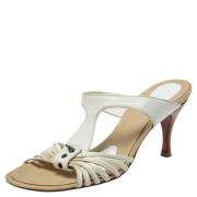 Bottega Veneta Vintage Pre-owned Laeder sandaler White, Dam