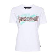 Just Cavalli Vita Logo T-shirts och Polos White, Dam