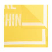 Moschino Halsduk med logotyp Yellow, Unisex