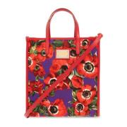 Dolce & Gabbana Blommig shopper väska Red, Dam