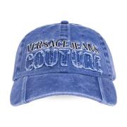 Versace Jeans Couture Baseballkeps med logotyp Blue, Dam