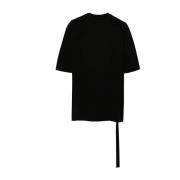 Rick Owens Svarta T-shirts och Polos med Bakseam Detalj Black, Herr