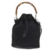 Gucci Vintage Pre-owned Tyg gucci-vskor Black, Dam