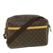 Louis Vuitton Vintage Pre-owned Canvas axelremsvskor Brown, Dam