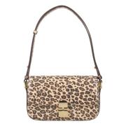 A.p.c. Leopard Grace Baguette Handväska Brown, Dam