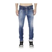 Dsquared2 Svart Skater Slim-fit Jeans Blue, Herr
