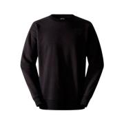 The North Face Svart Bomulls Sweat Top med Logo Black, Herr