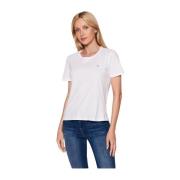 Tommy Jeans Grundläggande Ekologisk Bomull T-Shirt - Vit White, Dam