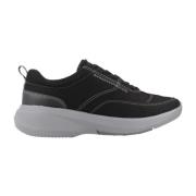 Clarks Stiliga Herr Sneakers Black, Herr