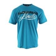 Dsquared2 Stilfull Blå Bomull Herr T-shirt Blue, Herr