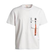 Parajumpers Stadsbekvämlighet: Kortärmad T-shirt i Marinblå Gray, Herr
