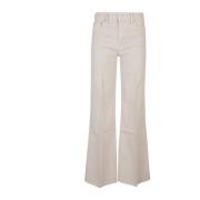 Mother Roller Fray Jeans - Agate Grey Gray, Dam