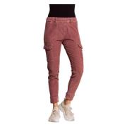 Zhrill Cord-Cargo trousers Daisey Rose Pink, Dam