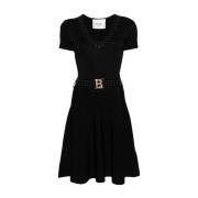 Blugirl Svart klänning med strassdekoration Black, Dam