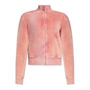 Diesel ‘F-Kinigli’ velour sweatshirt Pink, Dam