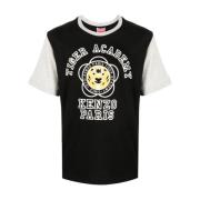 Kenzo Logo-Print Färgblock T-Shirt Black, Herr
