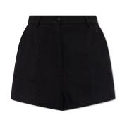 Dolce & Gabbana Ull högmidjade shorts Black, Dam