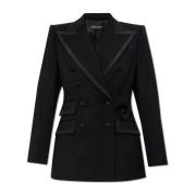 Dolce & Gabbana Dubbelknäppt blazer Black, Dam