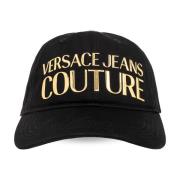 Versace Jeans Couture Baseballkeps med logotyp Black, Herr