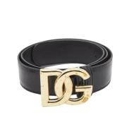 Dolce & Gabbana Pre-owned Pre-owned Laeder skrp Black, Dam