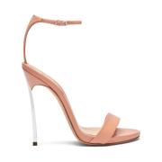 Casadei Marta Läder Sandal Pink, Dam