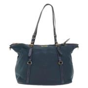 Prada Vintage Pre-owned Tyg prada-vskor Blue, Dam