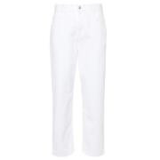 Moncler Vita high-rise cropped jeans White, Dam