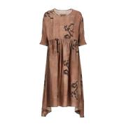 UMA Wang Brun klänning med kontrasterande färger Brown, Dam