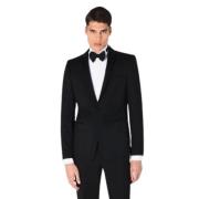 Emporio Armani Elegant Ull Smoking Tuxedo Black, Herr