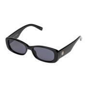Le Specs Vintage-inspirerade Rektangulära Solglasögon Black, Unisex