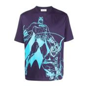 Lanvin Batman Grafiskt Tryckt T-shirt Purple, Herr