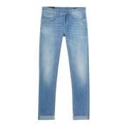 Dondup Ss23 Korta Jeans i Denim för Män Blue, Herr
