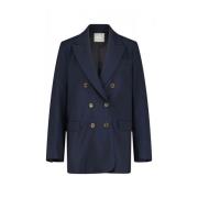 Kiltie Klassisk Ull Blazer Blue, Dam