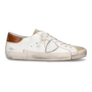 Philippe Model Uppdaterad Prsx Sneaker med Vintage Finish Beige, Herr