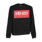 Kenzo Klassisk Svart Sweatshirt med Kenzo Paris Logo Black, Herr